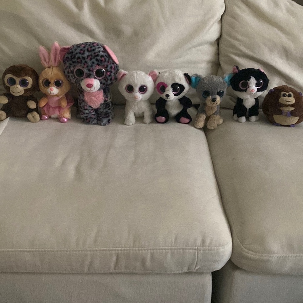 Set of 8 Beanie babies